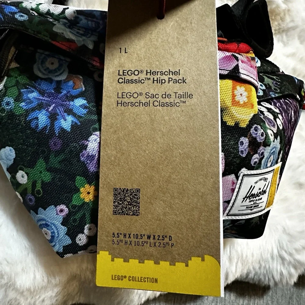 NWT Botanical Collection LEGO Herschel CLASSIC HIP PACK‎ /GARDEN FLORAL.